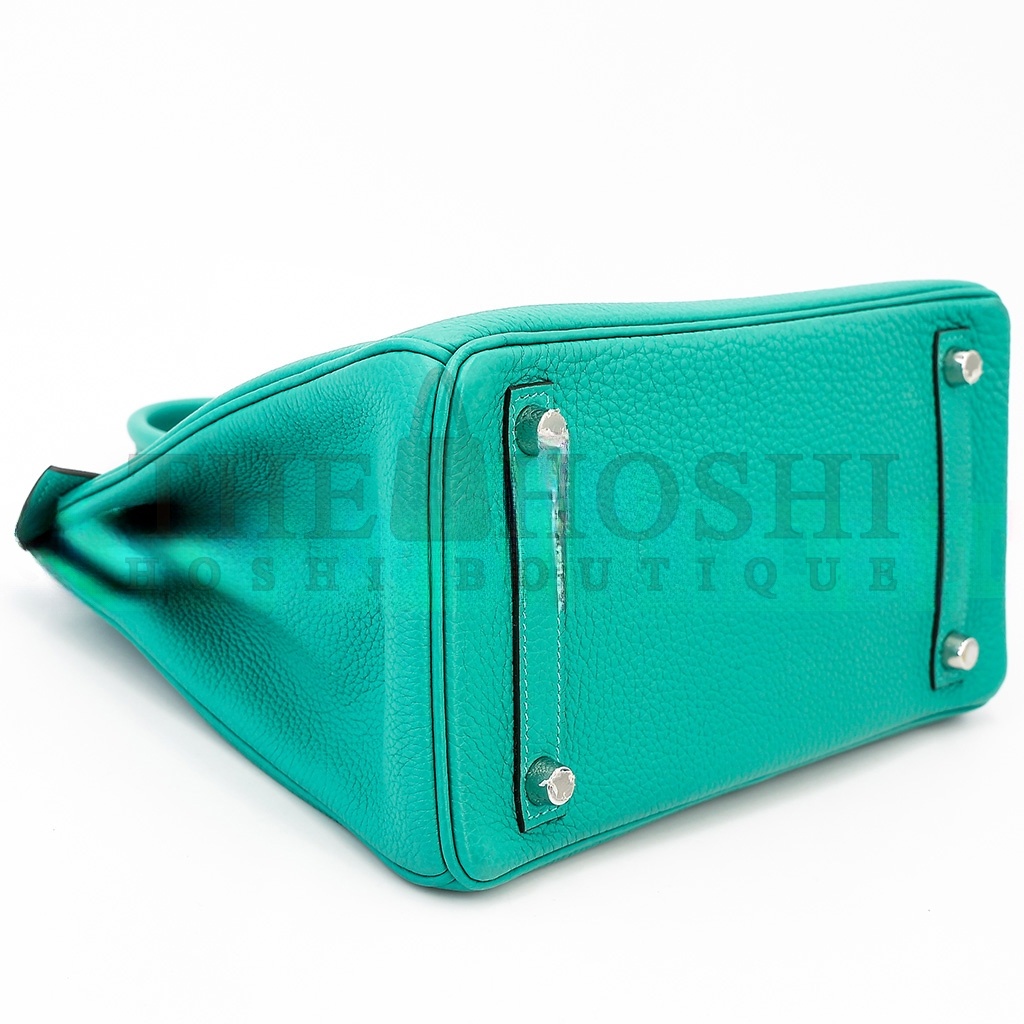 H**me5 BIRKIN 25 TOGO LEATHER PEACOCK BLUE SILVER BUCKLE 1720000492 (25*20*13cm) Master Quality